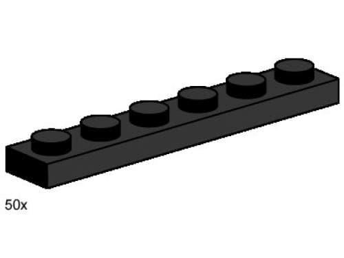 1 x 6 Black Plates collectible