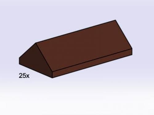 2 x 4 Brown Ridge Roof Tiles Steep Sloped collectible