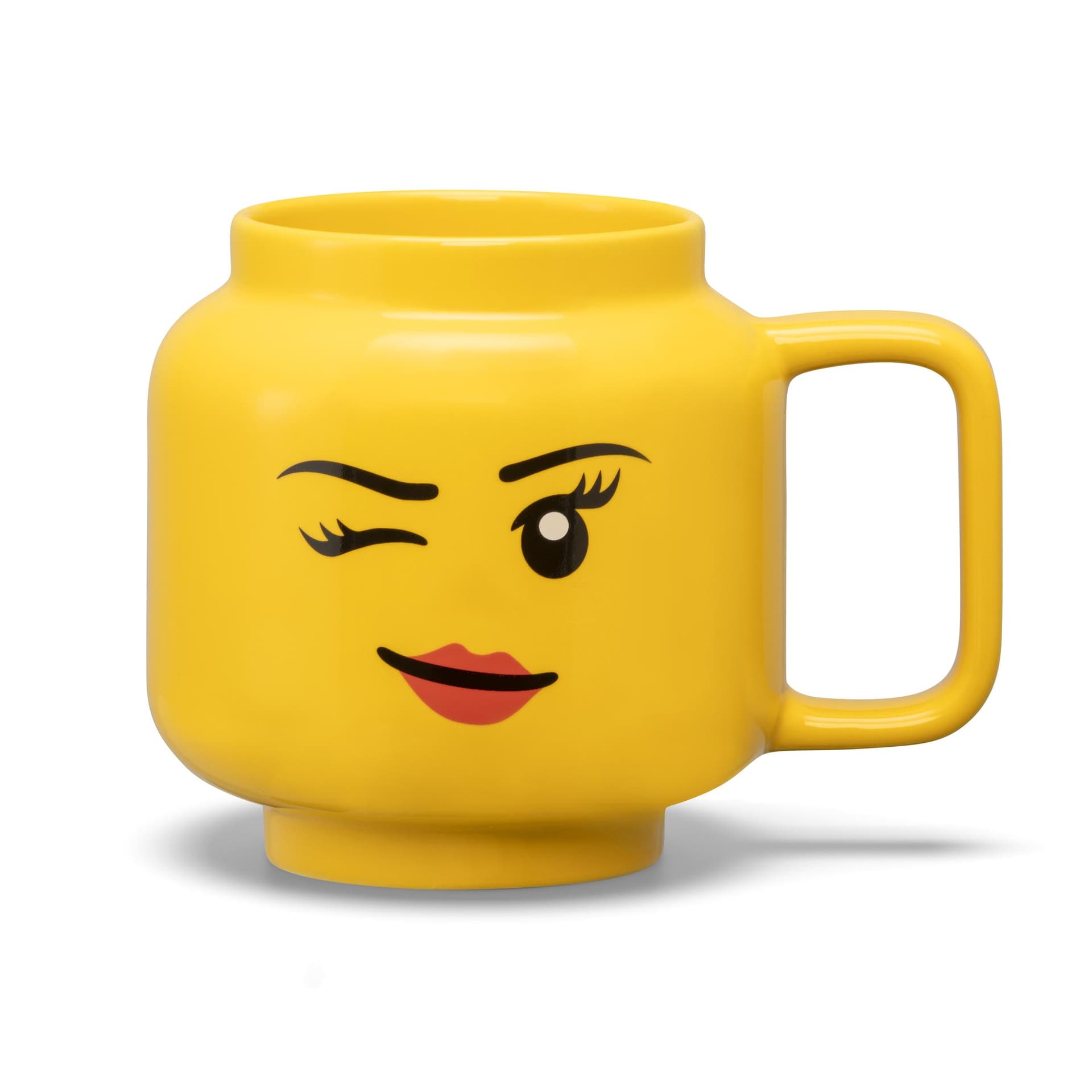 Minifigure Ceramic Mug (Girl Winking 530ml) collectible