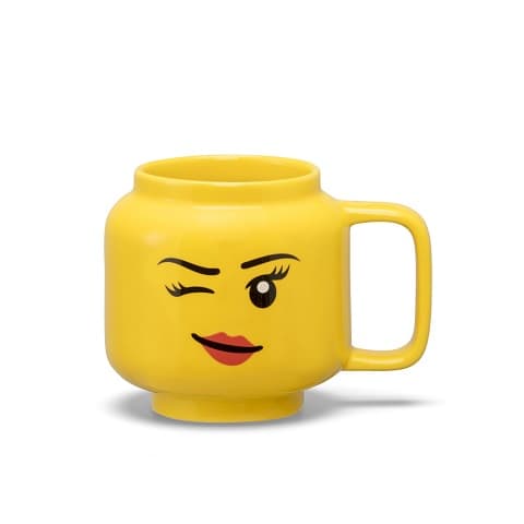 Minifigure Ceramic Mug (Girl Winking 255ml) collectible