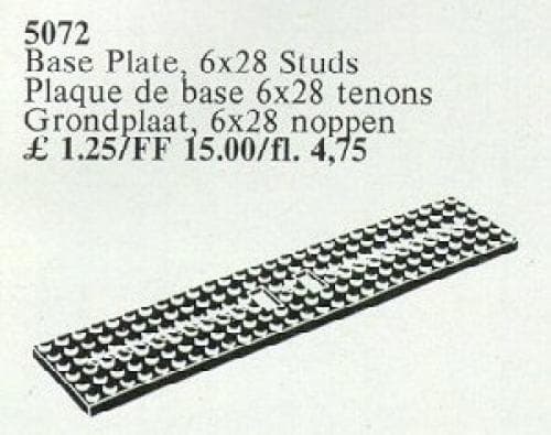 Wagonplate, 6 x 28 Studs collectible