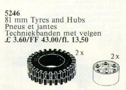 X-Large Tires / 81 mm Tyres and Hubs collectible