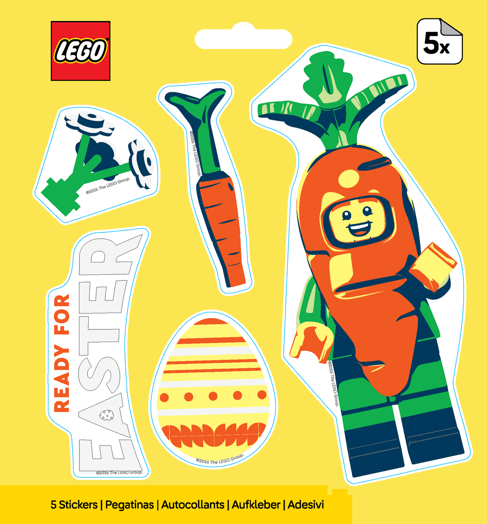 Easter Carrot Suit Guy Stickers collectible