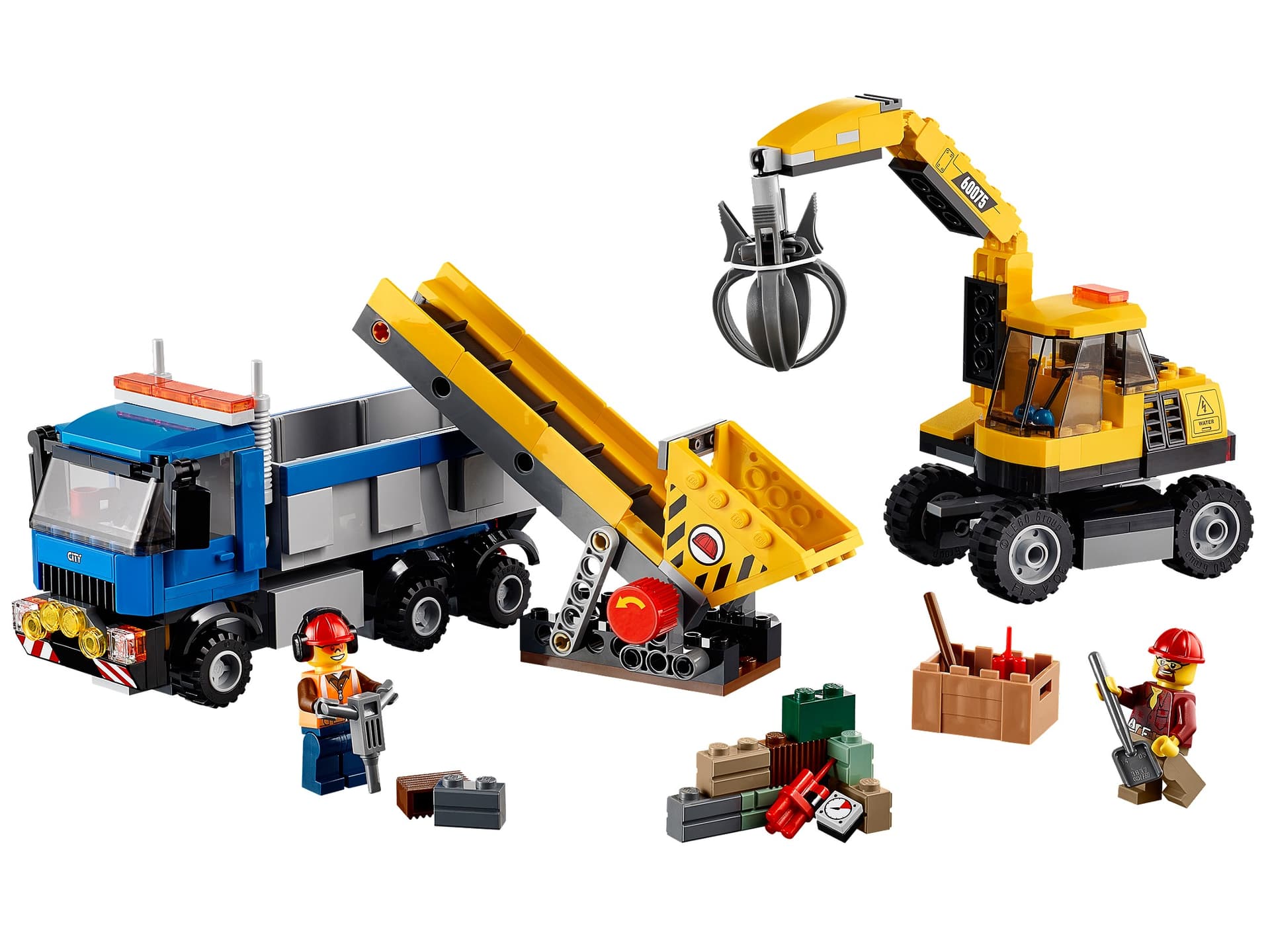 Excavator and Truck collectible