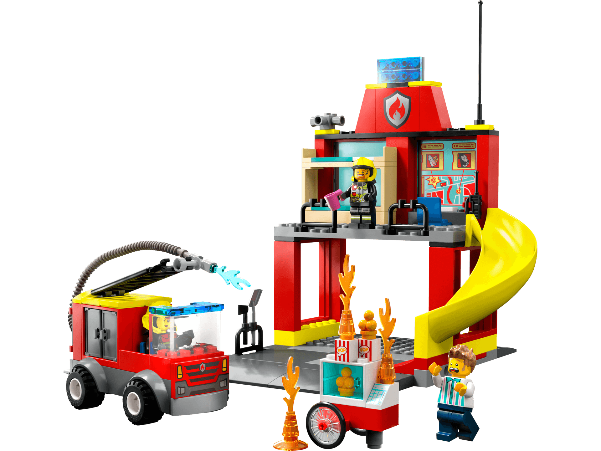 Fire Station and Fire Truck collectible