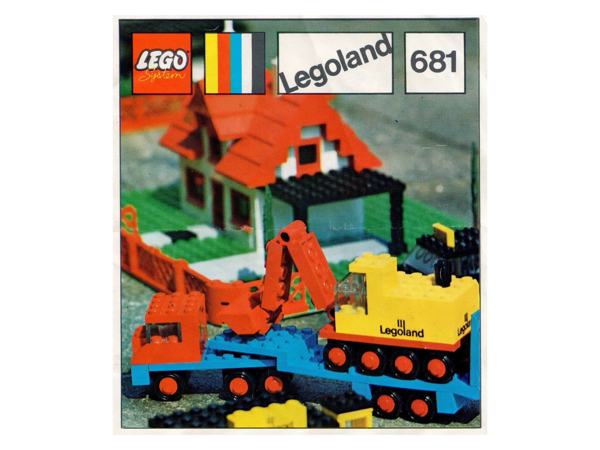 Low-Loader with 4 Wheel Excavator collectible