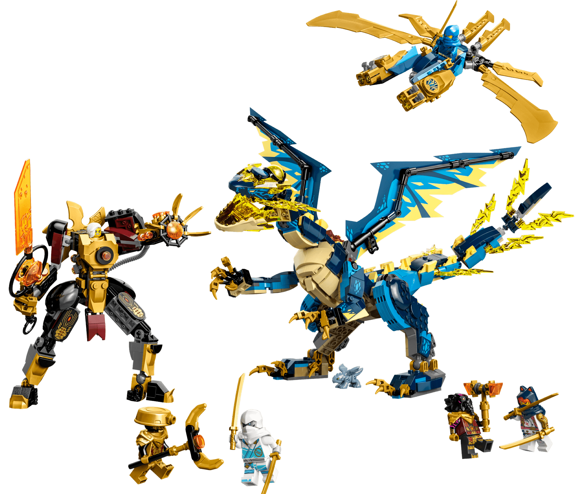 Elemental Dragon vs. The Empress Mech collectible