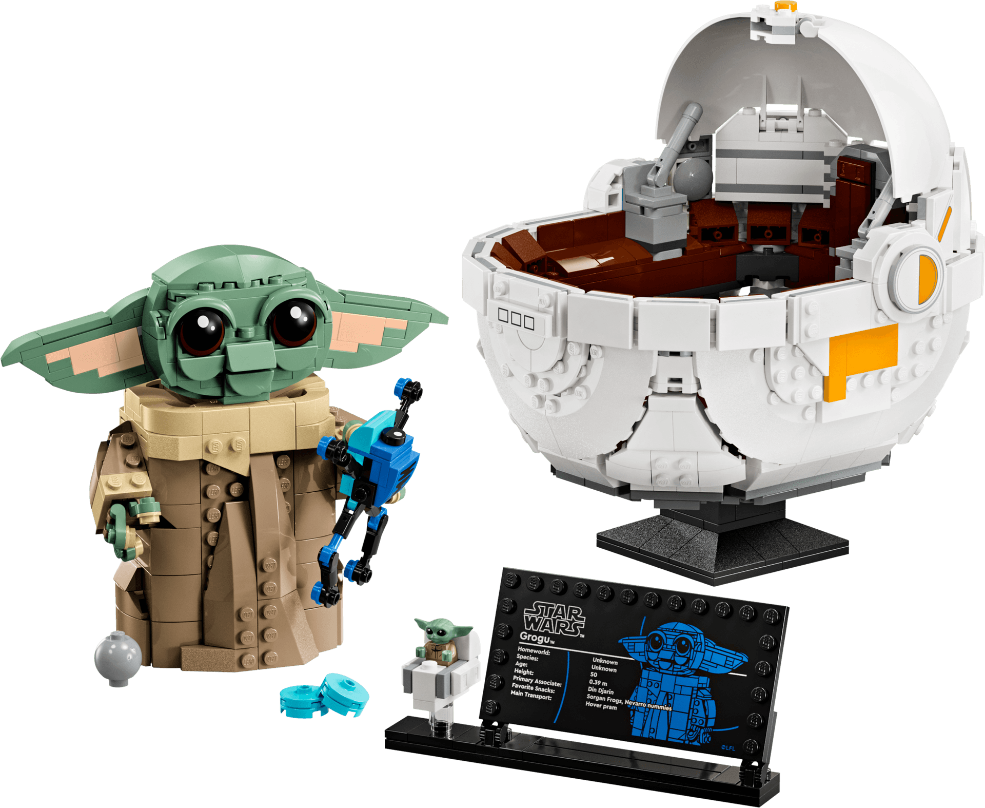 Grogu with Hover Pram collectible