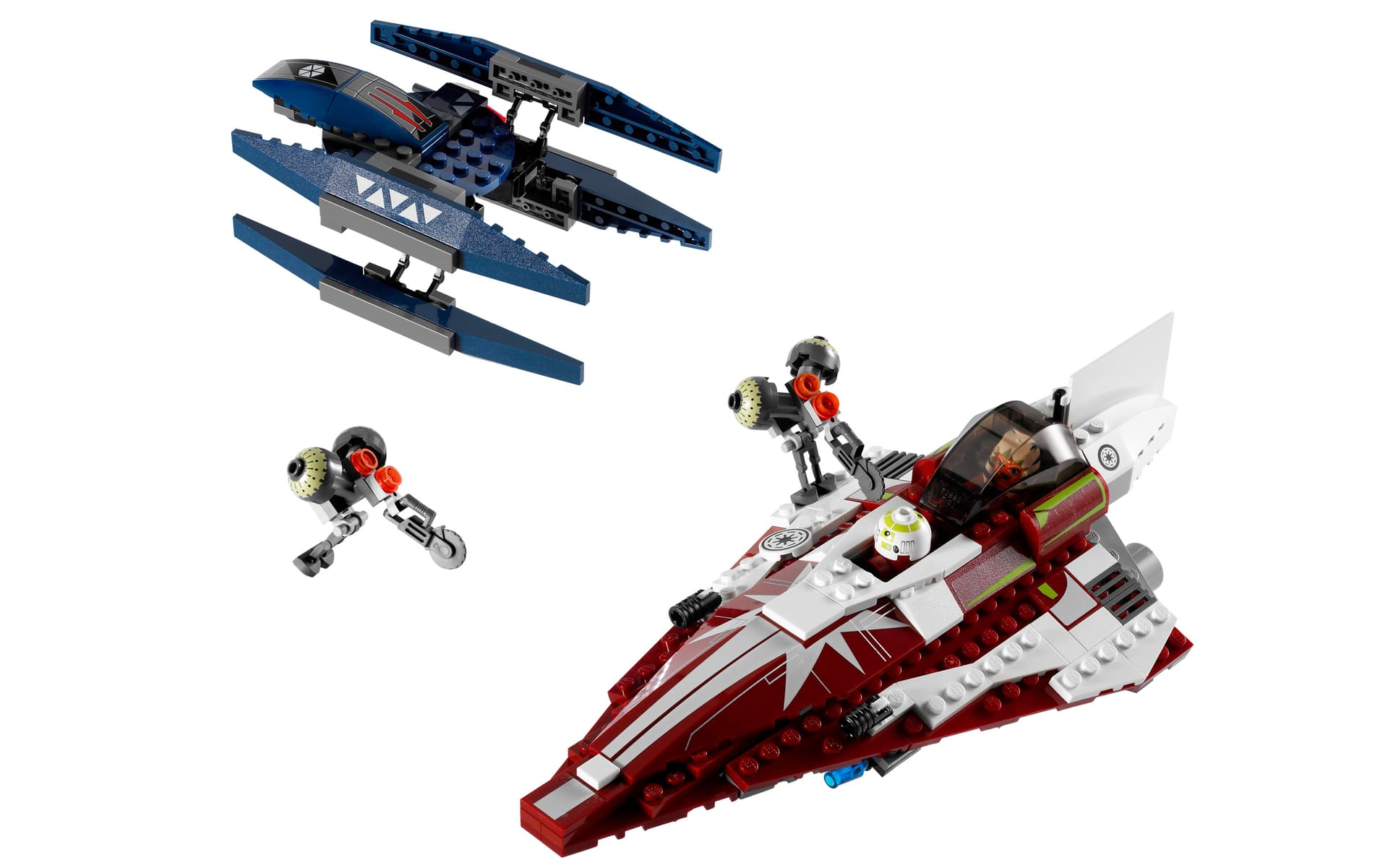 Ahsoka's Starfighter and Vulture Droid collectible
