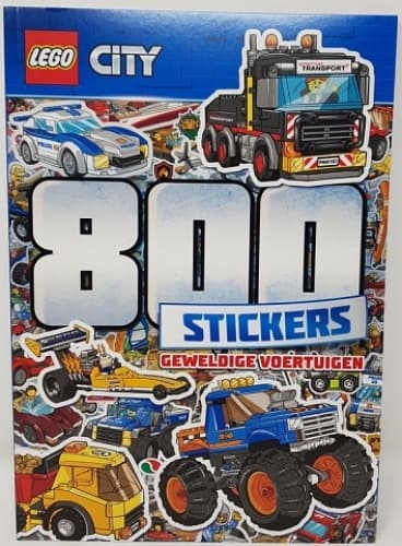City: 800 Stickers Geweldige Voertuigen collectible
