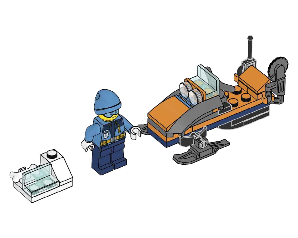 Arctic Explorer with Snowmobile collectible