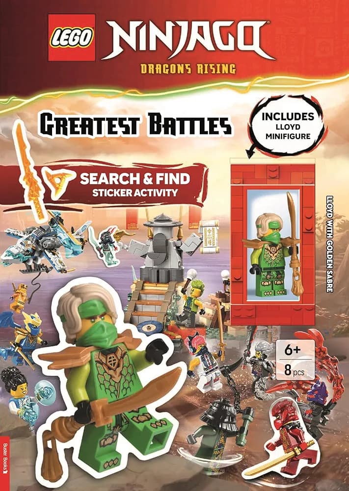 Ninjago: Dragons Rising: Greatest Battles: Search and Find Sticker Activity collectible