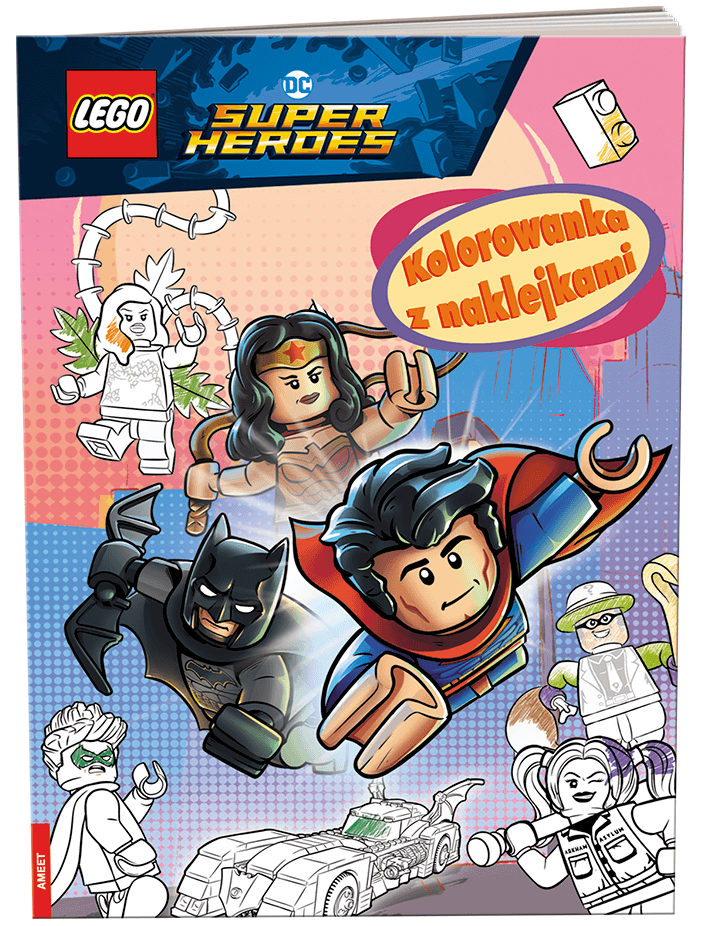 DC Comics Super Heroes: Kolorowanka z Naklejkami collectible