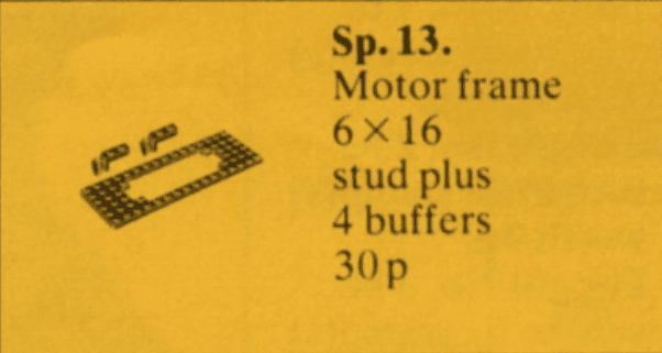 Train Motor Plate with Buffers collectible