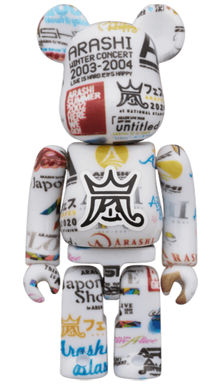 ARASHI LIVE LOGO BE@RBRICK collectible