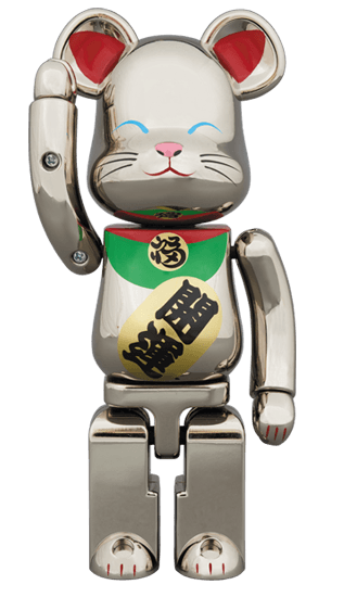 超合金 BE@RBRICK 招き猫 銀メッキ弐 collectible