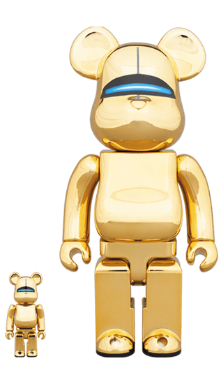 SORAYAMA SEXY ROBOT GOLD BE@RBRICK 100% & 400% collectible