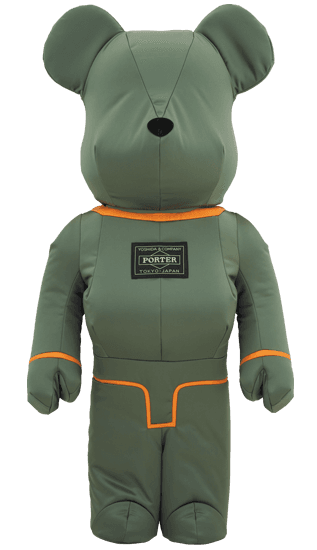 PORTER × BE@RBRICK 1000% TANKER SAGE GREEN Special Edition collectible