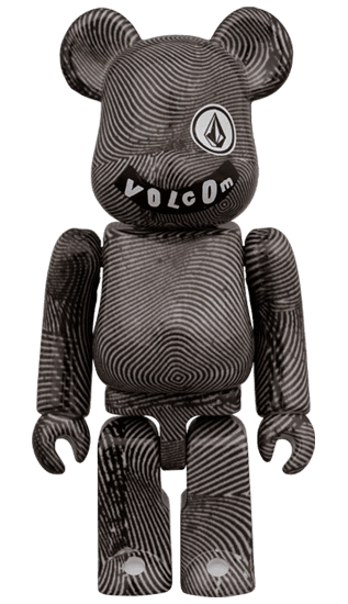 Volcom Op BE@RBRICK Black White collectible
