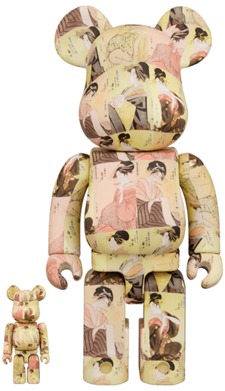 The British Museum BE@RBRICK KITAGAWA UTAMARO "Tōji zensei bijin-zoroi" 100% & 400% collectible