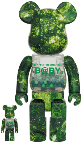 MY FIRST BE@RBRICK FOREST GREEN Ver. 100% & 400% collectible