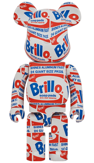 BE@RBRICK ANDY WARHOL "Brillo" 1000% collectible