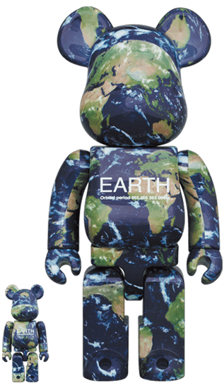 EARTH BE@RBRICK 100% & 400% collectible