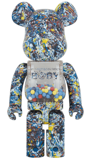 MY FIRST BE@RBRICK Jackson Pollock Studio Ver.1000% collectible