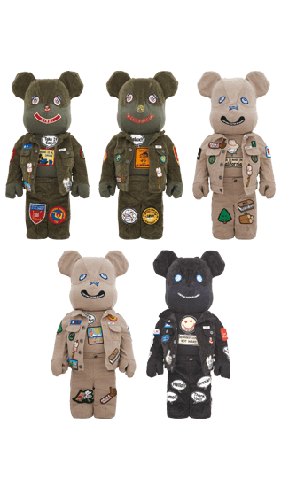 DRxROMANELLI x GUESS JEANS USA X ALM ONE OF KIND COLLECTION BE@RBRICK 1000% collectible
