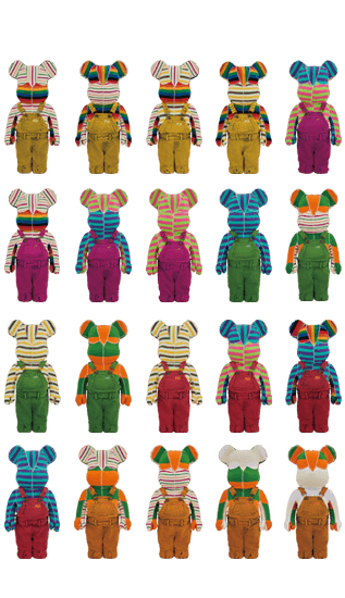 DRxROMANELLI x GUESS JEANS U.S.A. ONE OF KIND COLLECTION BE@RBRICK 1000% collectible
