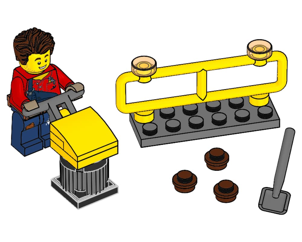 Harl Hubbs with Tamping Rammer collectible